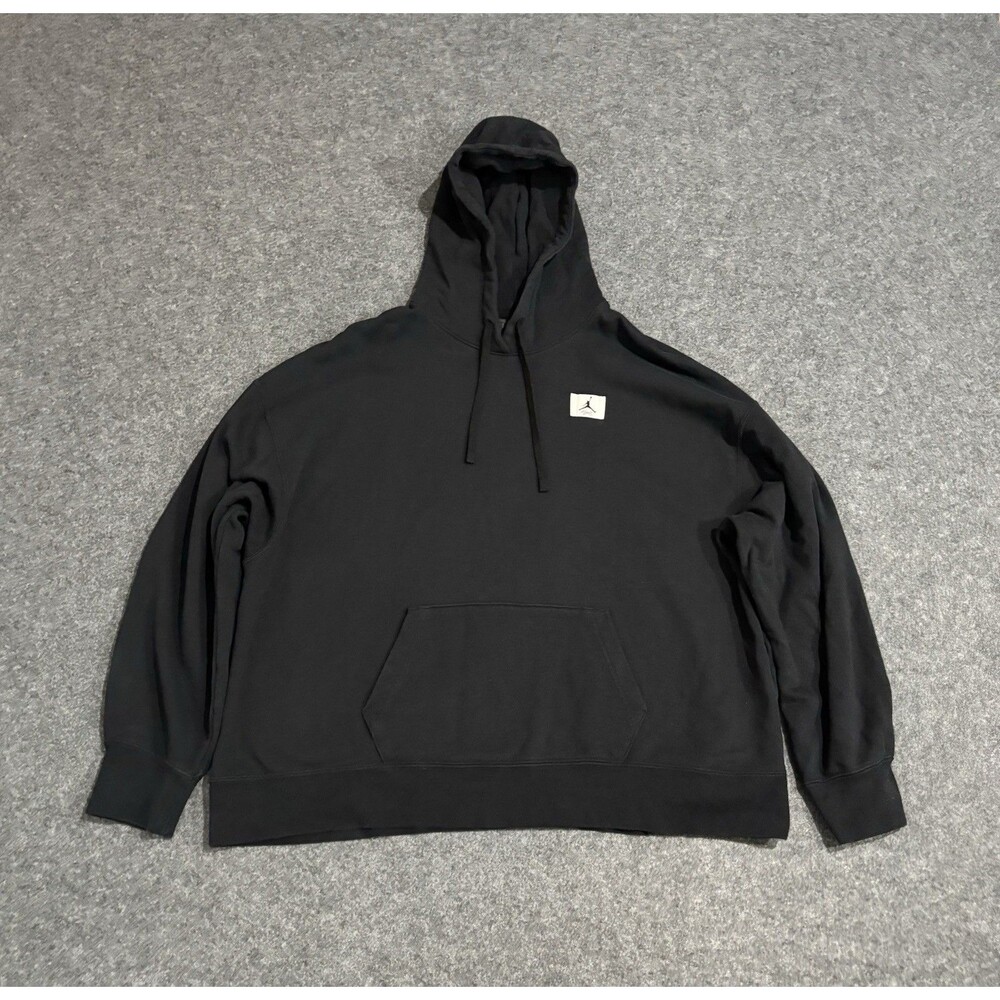 Jordan Flight Hoodie Pullover Women's Large Oversized Fit Black